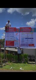 PEMASANGAN BANNER TRANSPARANSI APPKal 2026 DAN REALISASI APBKal 2025