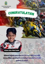 SELAMAT ATAS PENCAPAIANNYA VEDA VEGA PRATAMA