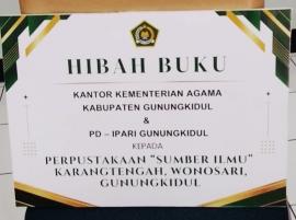 PD IPARI Kemenag GunungKidul di  Perpus SUMBER ILMU Karangtengah.